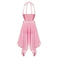 thumbnail image 2 of YEAHDOR Kids Girls Lyrical Dance Dress Sequins Dance Performance Costume,Sizes 4-16 Pink 12, 2 of 5