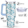 thumbnail image 3 of Sea turtle Gift for Sea turtle Owner,40 oz Sea turtle Tumbler Stainless Steel Insulated with Handl, 3 of 6