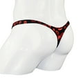 thumbnail image 4 of Men's Boxer Briefs Fashion Sretch T-back Micro Thong Underwear, 4 of 6