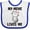 White and Royal, variant on Inktastic My Meme Loves Me Girls Girls Baby Bib