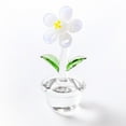 thumbnail image 1 of Artesanía de vidrio soplado mini flores lindas figuras de arte de vidrio soplado a mano para el hogar, oficina, mesa, jardín, decoraciones de simulación, adornos interiores del coche, 1 of 6