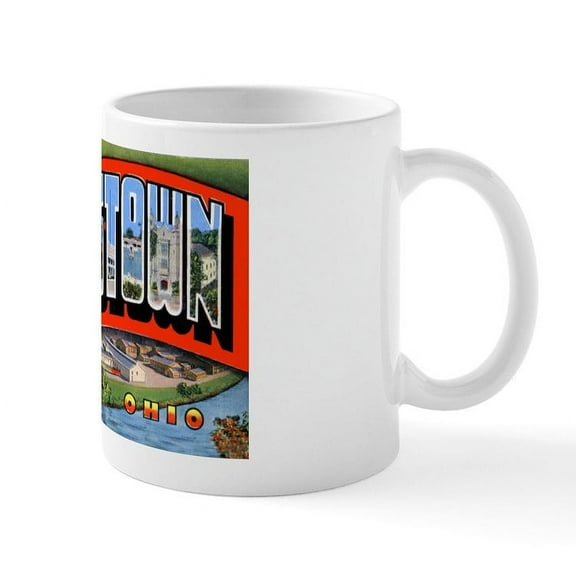 CafePress - Youngstown Ohio Greetings Mug - 11 oz Ceramic Mug - Novelty Coffee Tea Cup