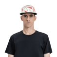 thumbnail image 3 of Adjustable Baseball Cap, Shrimp Shells Seaweed Flat Bill Trucker Flat Brim Hats Dad Hat for Men Women - Snapback Hat Adjustable Size, 3 of 7