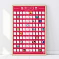 thumbnail image 1 of 100 Dates Bucket List Scratch Poster, 1 of 5
