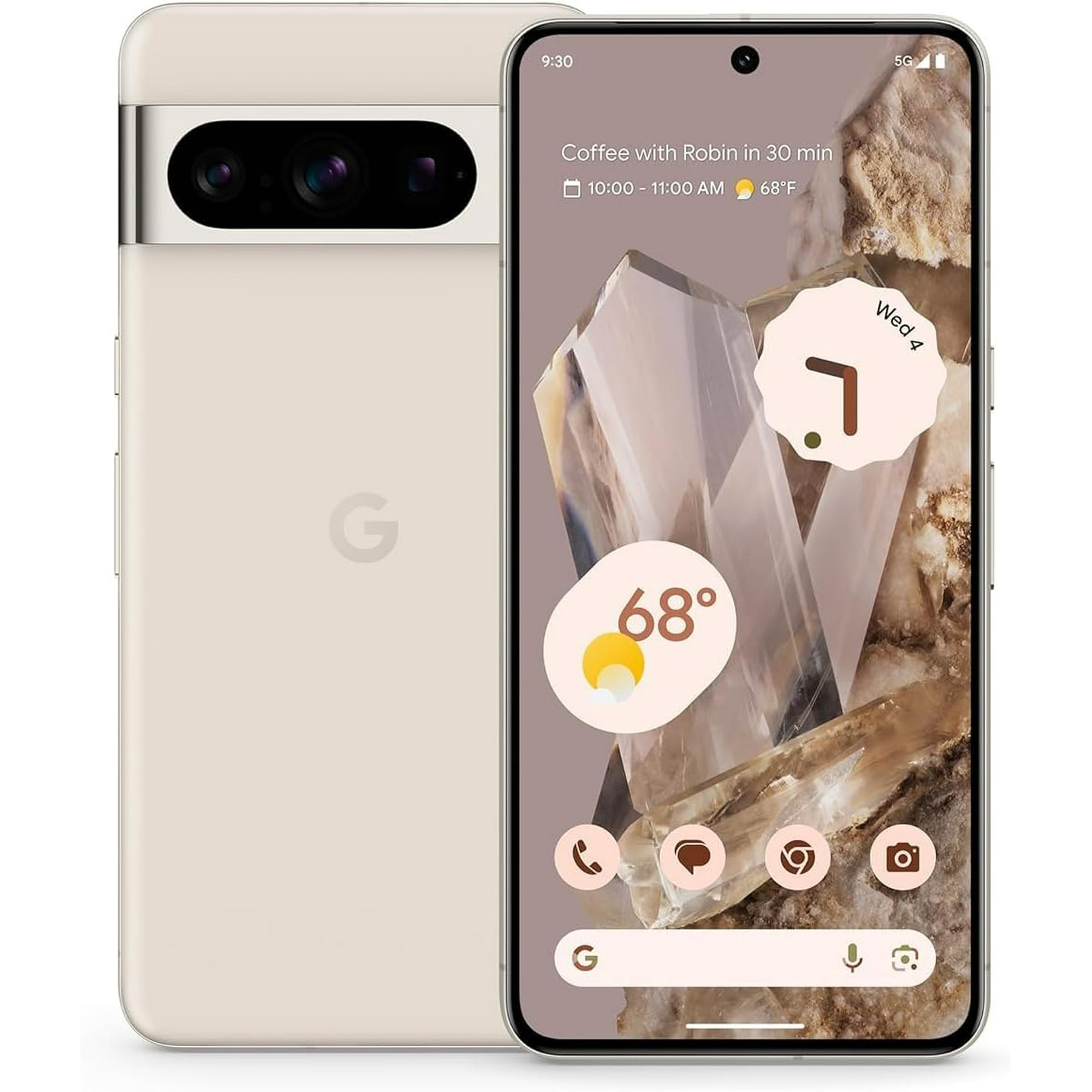 Restored Google Pixel 8 Pro 5G, 256GB, Porcelain - Unlocked (Refurbished)