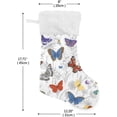 thumbnail image 2 of Christmas Stockings Abstract Butterfly Large Candy Stockings Stuffers Cute Xmas Sock Decorations 2PCS for Home Holiday Party 12" x18" Decor Gifts, 2 of 7