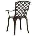 thumbnail image 5 of vidaXL 5 Piece Bistro Set Cast Aluminium Bronze, 5 of 5