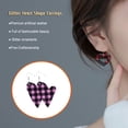 thumbnail image 3 of Sonducket Pendientes de cuero en forma de corazón, colgante de oreja, aro exagerado, pendiente colgante hueco, regalo del Día de San Valentín, favores Ropa, zapatos y accesorios Miscelánea tipo 8 Sonducket AP010114-08, 3 of 6
