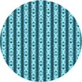 thumbnail image 1 of Ahgly Tapis Rond Lavable en Machine Intérieur Transitionnel Vert Cyan Foncé, 8 Pieds Rond, 1 of 7