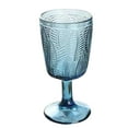 thumbnail image 1 of Copa de de champán Vaso de licor Copa de bebida Copa de licor de vino Relieve Textura de hoja Retro para inauguración de la casa Navidad Azul, 1 of 7