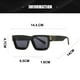 thumbnail image 2 of Gafas de sol modernas y versátiles con personalidad europea y americana, fabricadas en PC, metal, HD, 2 of 5
