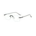 thumbnail image 5 of FITYLE Eye Glasses Blue Light Blocking Glasses Rimless Eyewear for Screens Shopping Men Black Frame, 5 of 9