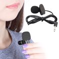 thumbnail image 2 of Trayknick Microphone à Pince Mains Libres 3,5 mm pour Ordinateur, Mini Col à Revers, pour PC, Cahier, Portable, 2 of 6