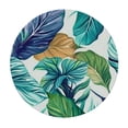 thumbnail image 4 of BANET Tropical Tablecloth Round for Summer Green Hawaiian Palm Leaf Round Tablecloth Polyester Washable Circle Table Cover Table Cloth for Kitchen Dining Room Picnic Patio 38"-42, 4 of 8