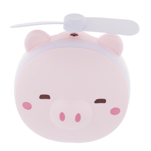 Ventilador Portátil de Mano, USB Ventilador con Espejo de lámpara LED de Relleno - Rosa 3 shamjiam el mini usb llevó el ventilador