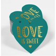 thumbnail image 2 of Inkdotpot Real Gold Foil Love Is Sweet Wedding Tag Favor Hang Paper Tag 100 Pieces, 2 of 8