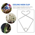 thumbnail image 2 of 50pcs Ceiling Tile Hooks Ceiling Hook Clips Drop Ceiling Hanger Hooks for Wedding Decoration, 2 of 6