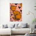 thumbnail image 2 of FCXZI Cute Cat Wall Tapestry Art 100% Polyester Home Decoration 40*60in, 2 of 6