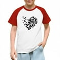 thumbnail image 1 of Blusas y camisas de manga corta con cuello redondo para niños y niñas, blusa de manga corta con estampado de cuello redondo, 1 of 7