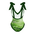thumbnail image 4 of nerohusy 2024 Swimsuit with Cover Up Set,Women Floral Print Beach Swimsuit Tropical Bikini Swimwear Cover up Wrap Skirt Summer Holiday Outfit Bathing Suit L, 4 of 5