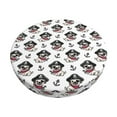 thumbnail image 6 of Uemuo Pirate Puppy Pattern Round Bar Stool Seat Covers Washable Stool Cushion Slipcover Elastic Bar Chair Covers-12 inch, 6 of 7
