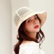 thumbnail image 4 of Women Sun Protective Hat Cotton Knitted Foldable Soft Breathable Beach Cap for Outdoor New, 4 of 5