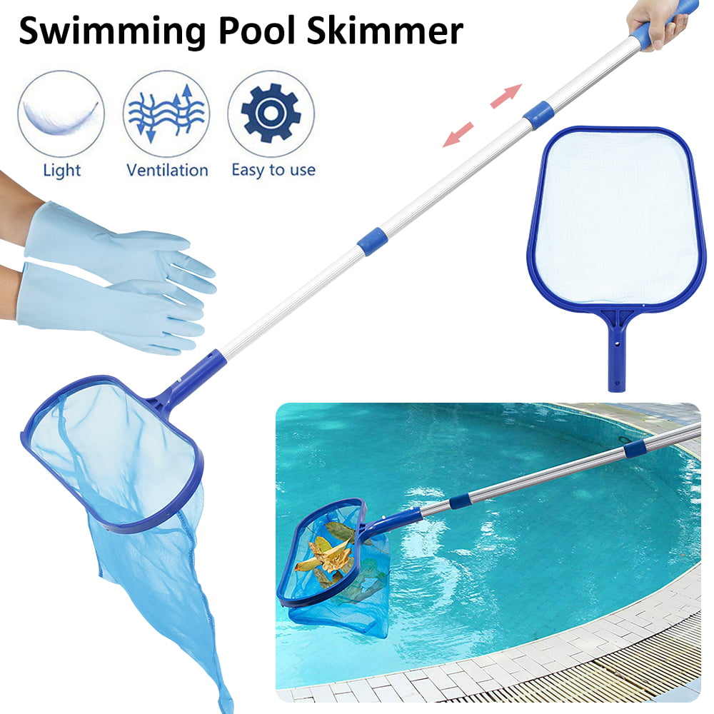 Swimming Pool Leaf Skimmer Net Cleaning Cleaner Mesh Tool Bag Hot Tub Spa Pond 