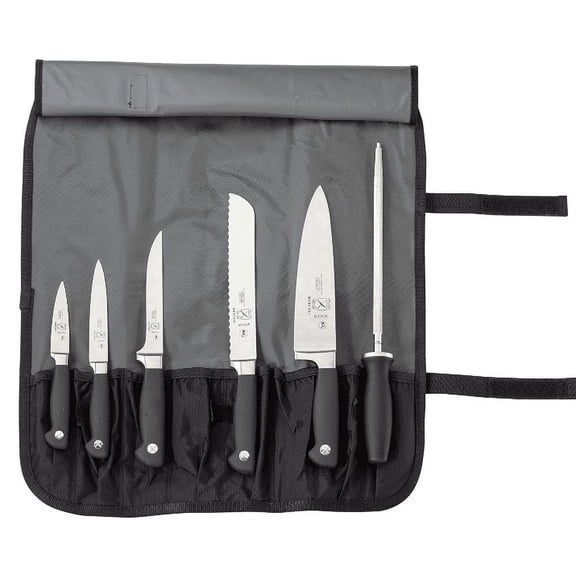Mercer Cutlery Forged Knife Roll Set,7 Piece Set M21800