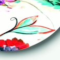 thumbnail image 3 of Designart 'fleurs de Ferme Abstraites Violettes et Rouges' Art Mural en Métal Cercle - Disque de 36, 3 of 5