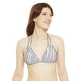 thumbnail image 3 of Effete Feline Claw Marks Scratch Strappy Triangle Bikini Top (AOP), 3 of 4