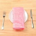 thumbnail image 6 of Unique Bargains 6 Pack Polyester Napkins Printed Floral Napkins for Party and Christmas Pink, 6 of 7