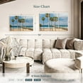 thumbnail image 3 of Elephant Stock Summer In Manhattan Beach Wall Art - Horizontal Multi Panel Canvas - Living Room Wall Decor - Beach Multi Panel - Brown And Beige Decor - 38" x 24", 3 of 4