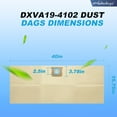 thumbnail image 4 of 9 Pack DXVA19-4102 Shop Vac Bags Replacement Filter Bags Compatible With DEWALT 12-16 Gallon Wet/Dry Vacuum DXV12P DXV14P DXV16P DXV16PA DXV16S, 4 of 7