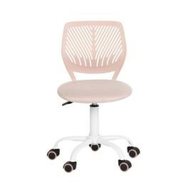 Urban Shop Pink Chevron Mesh Desk Chair Adjustable Height