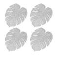thumbnail image 1 of Juego de 4 manteles individuales para mesa de comedor con forma de hoja, 1 of 6