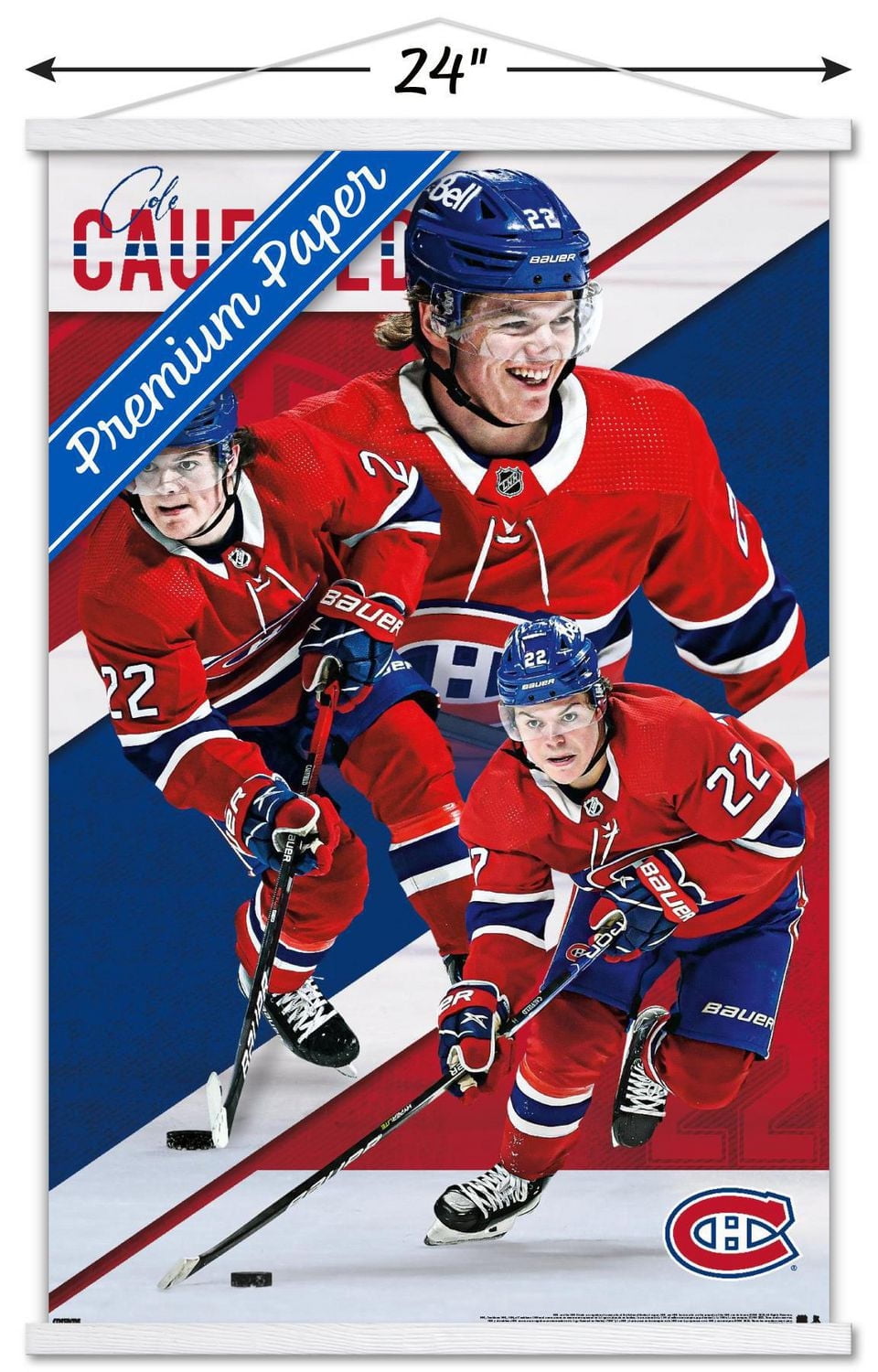 NHL Montreal Canadiens - Cole Caufield 22 Wall Poster, 22.375" x 34"