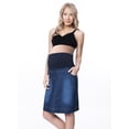 thumbnail image 1 of Maternity Pregnant Denim Skirt with Pregnancy Jersey Panel (XL), 1 of 2