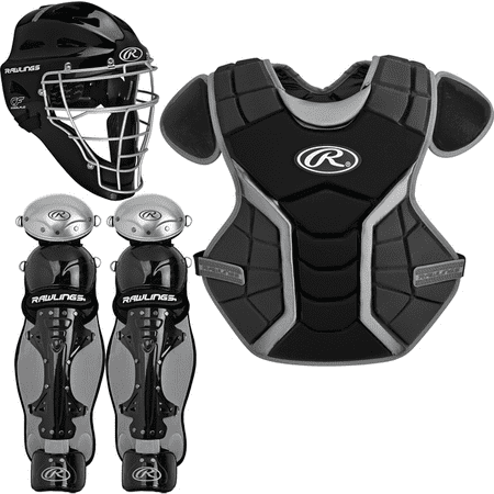 - Rawlings Intermediate Renegade Series Catcher's Set , Black/Silver