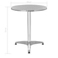 thumbnail image 2 of vidaXL 5 Piece Patio Dining Set Aluminum Silver, 2 of 10