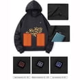 thumbnail image 4 of DxhmoneyHX Kids Fleece Heated Hoodie Toddler Cute Bear Print Heating Hoodies Pullover Boys Girls Unisex USB Electric Heated Sweatshirt with Pocket Fall Winter Clothes, 4 of 9