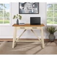 thumbnail image 3 of Milford Rustic Writing Desk w/ Drawers in Antique White Engineered Wood, 3 of 9