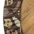 thumbnail image 5 of Ambesonne Cats Funny Fitted Round Tablecloth, Simple Modern Kitten Paw, 36"- 40" Diameter, Pale Camel and Pale Caramel, 5 of 5