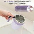 thumbnail image 4 of Purple 12oz Self-Stirring Coffee Mug, Electric Rechargeable Magnetic Stirring Cup with Temperature Display & Lid, Bpa-Free Stainless Steel for Hot & Cold Drinks, 4 of 8