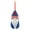 Blue-7B, variant on karymi Patriotic Gnome Hanging Ornament 7x3 Inch Red White Blue Plush Elf with Hat for 4th of July Independence Day Tabletop Shelf Mantle Decoration Memorial Day Gift 4th of July Accessories