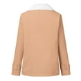 thumbnail image 5 of Aboser Womens Winter Clothes Fleece Jacket Wool Lined Outwear Oversized Long Sleeve Coats Loose Button Down Jackets, 5 of 5