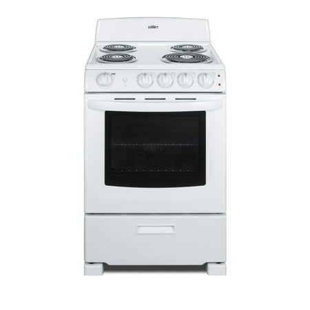 Summit RE2411 24 Inch Wide 2.9 Cu. Ft. Free Standing Electric Range with (Best 24 Inch Electric Range)