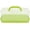 Green, variant on Portable Bread Box with Handle Loaf Cake Container Plastic Rectangular Food Storage Keeper Carrier 13inch Translucent Dome for Pastries, Bagels, Bread Rolls, Buns or Baguettes (Red)