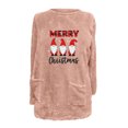 thumbnail image 4 of Darzheoy Womens Tops Long Sleeve Plus Size Christmas Pullover Casual Sweatshirts Round Neck Solid Color Graphic Plush Thickened Loose Fall Winter Thermal Blouses, 4 of 4