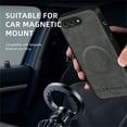 thumbnail image 5 of Allytechgroup Magnetic for iPhone 8 Plus/7 Plus Case, Compatible with MagSafe Support Magnetic Car Phone Mount PU Leather Slim Phone Case for Women Men for iPhone 8 Plus/7 Plus, Gray, 5 of 10