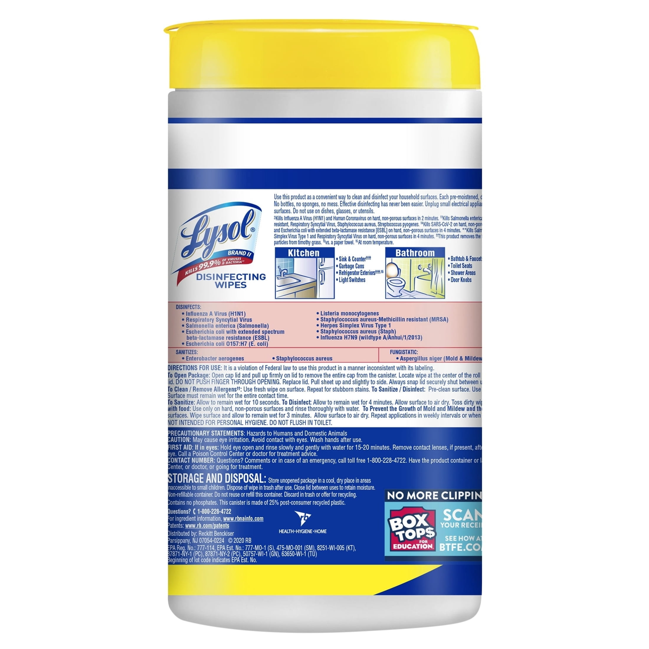 Lysol Disinfecting Wipes, Lemon & Lime Blossom (Pack of 2)